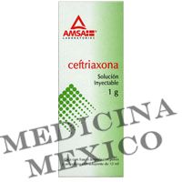 Ceftriaxona for injection (Intramuscular) 1 amp 1 gr 3.5 ml
